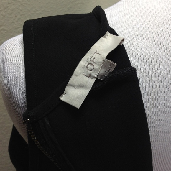 Loft Black Sleeveless Midi Sheath Dress - Picture 6 of 7